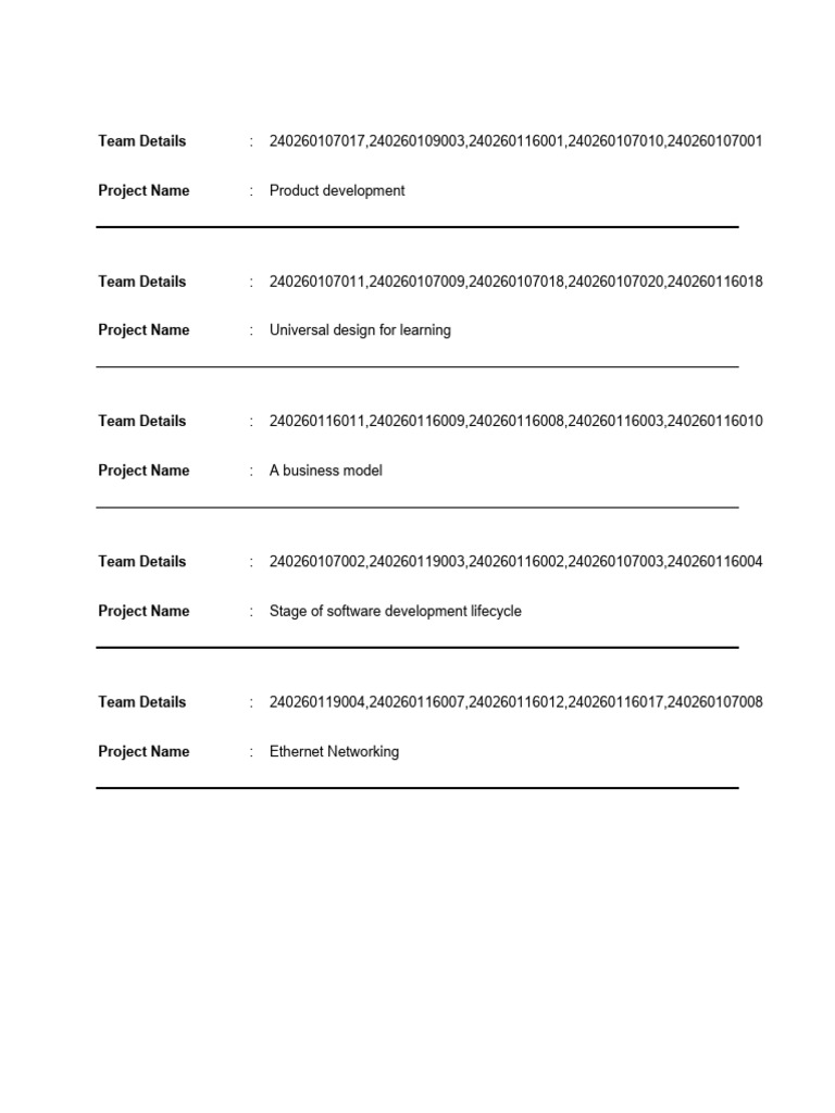 Team Details Project Name | PDF