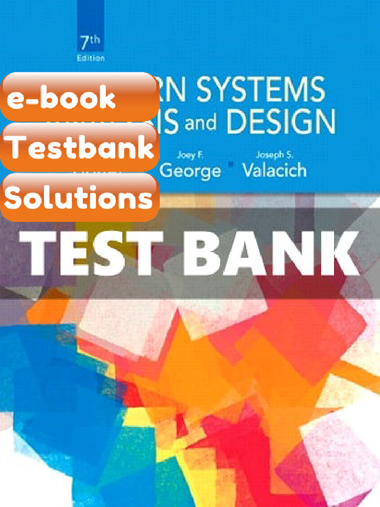 Testbank Modern Systems Analysis and Design 7 Ed Hoffer Fast Download ...