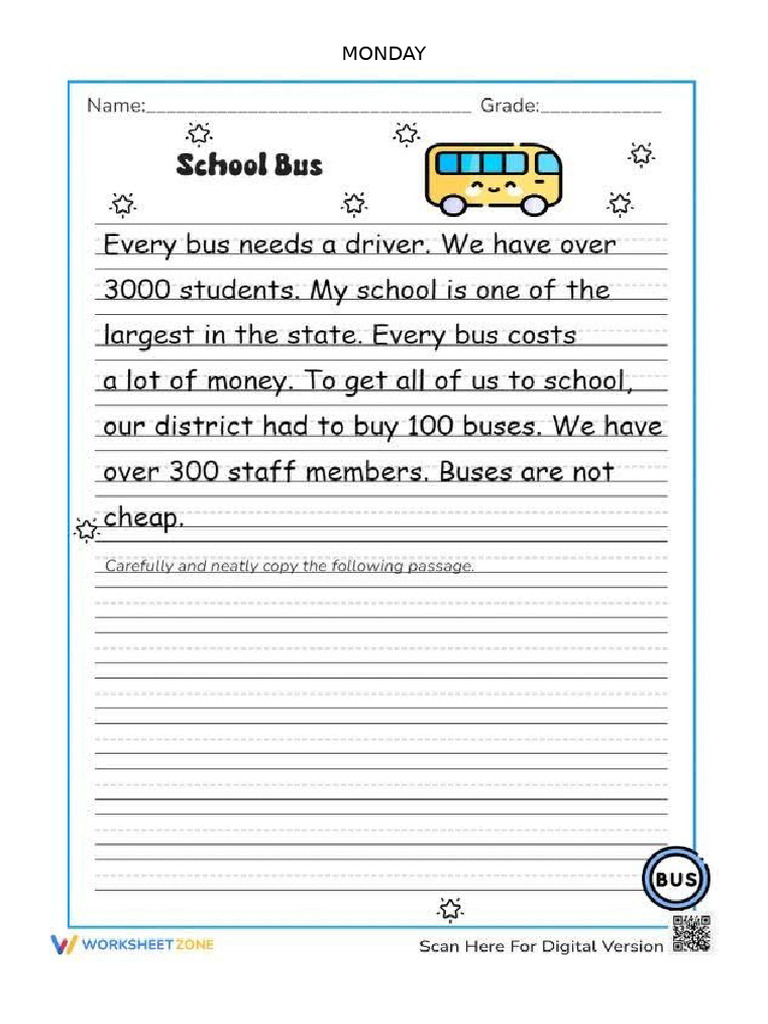 5 Day Copy and Write Activity Part 1 | PDF