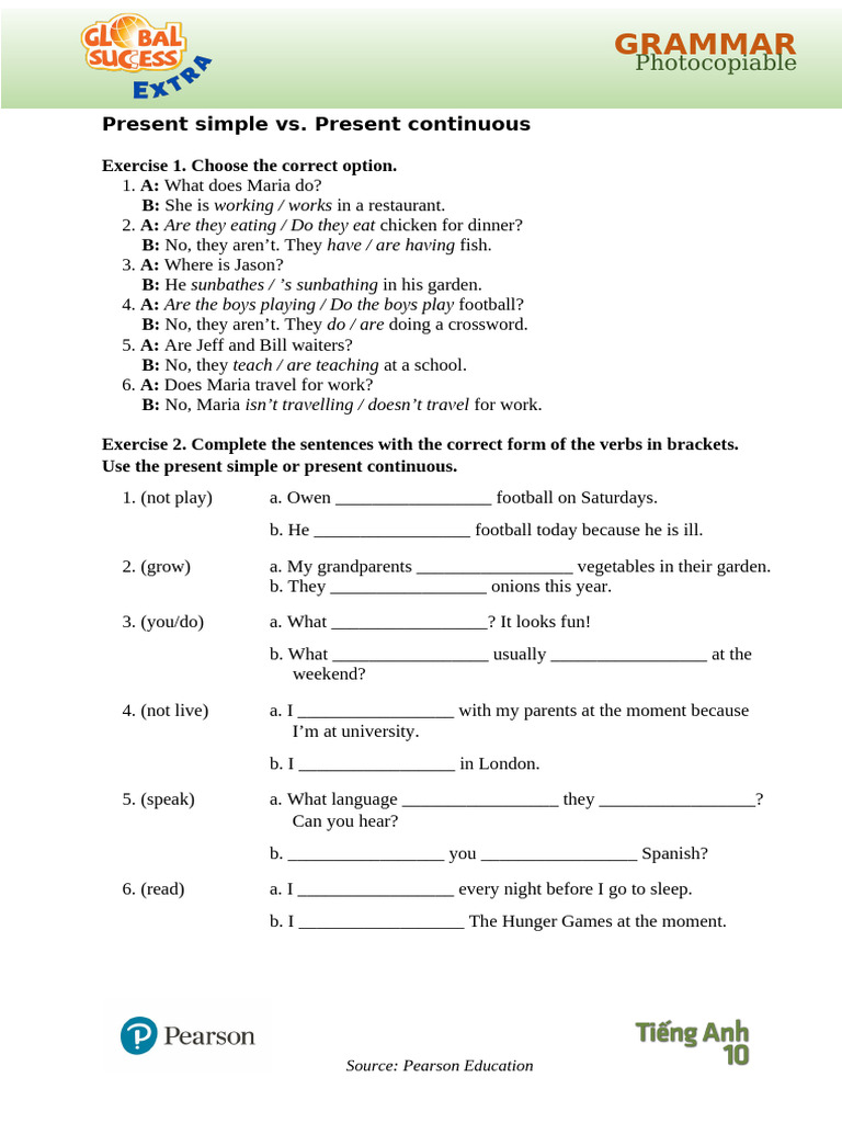 Unit 1 Extra - Grammar | PDF | Linguistics