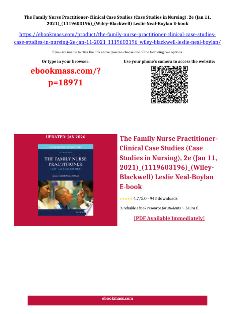 The Family Nurse Practitioner-Clinical Case Studies (Case Studies in ...