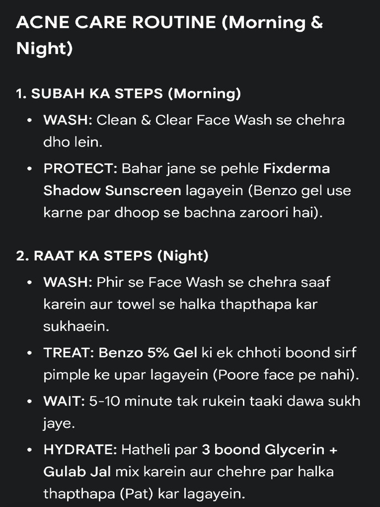 Face Routine | PDF