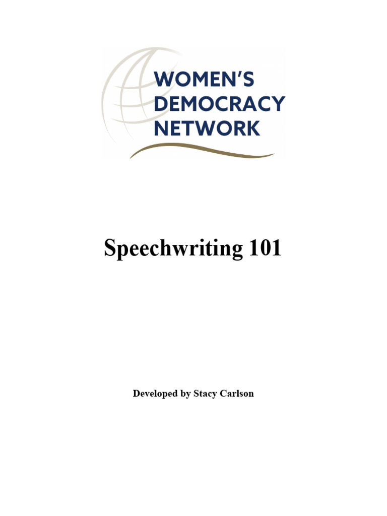 Speechwriting 101 WDN 1 | PDF | Human Communication
