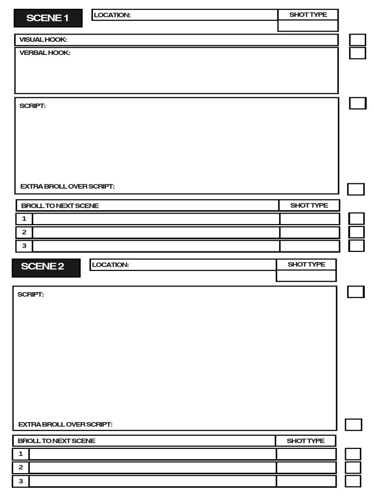 Scripting Template | PDF