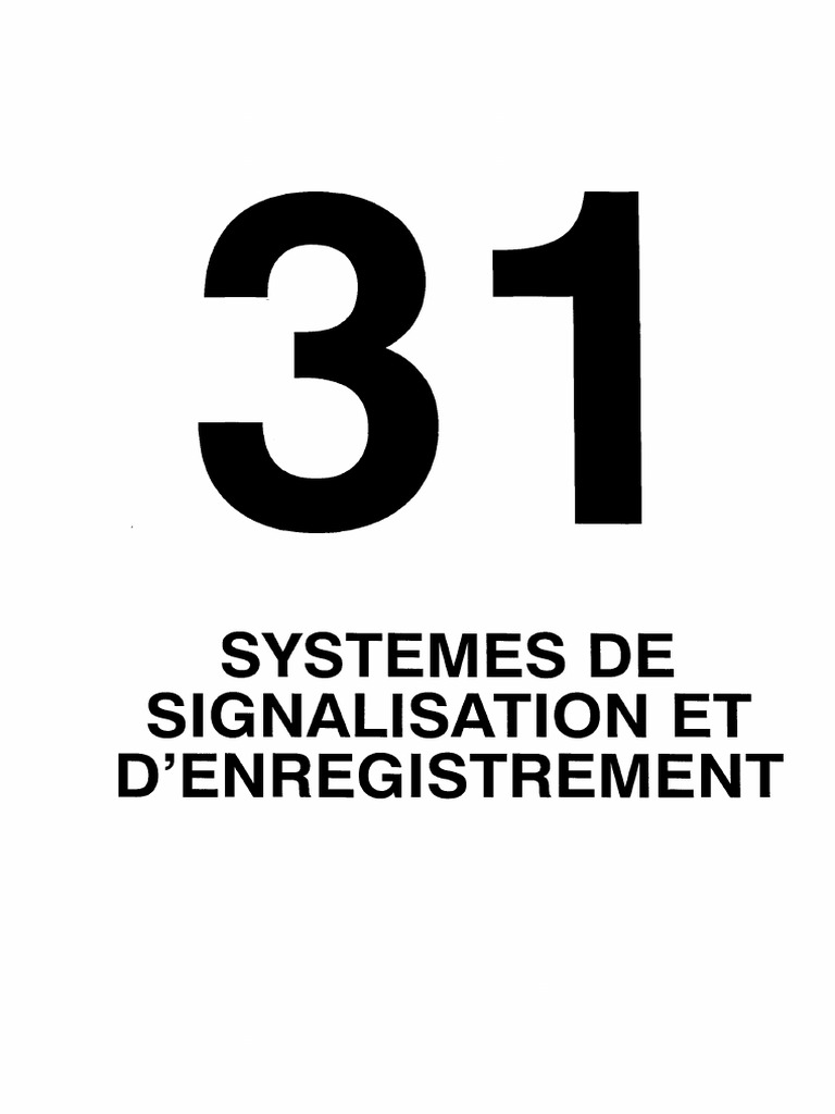 31 Signalisation | PDF