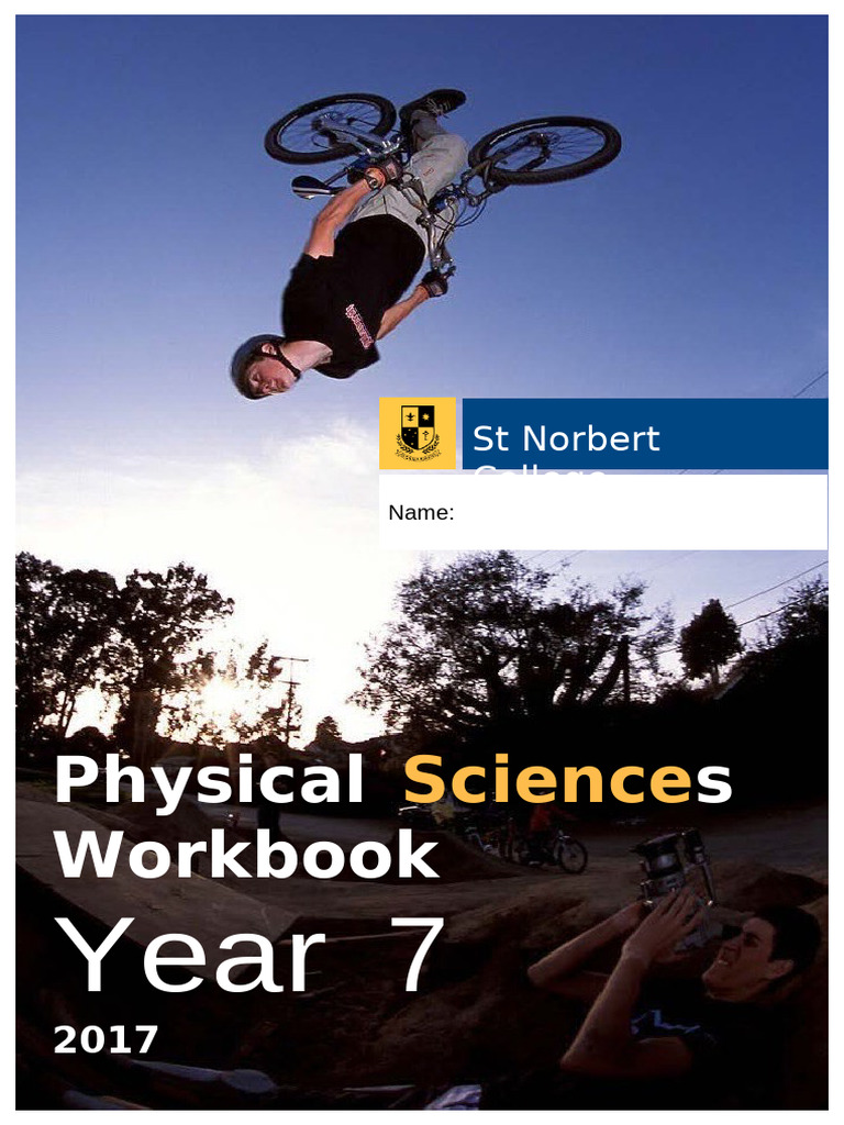 Year 7 Science Workbook 2017 | PDF | Gravity | Force