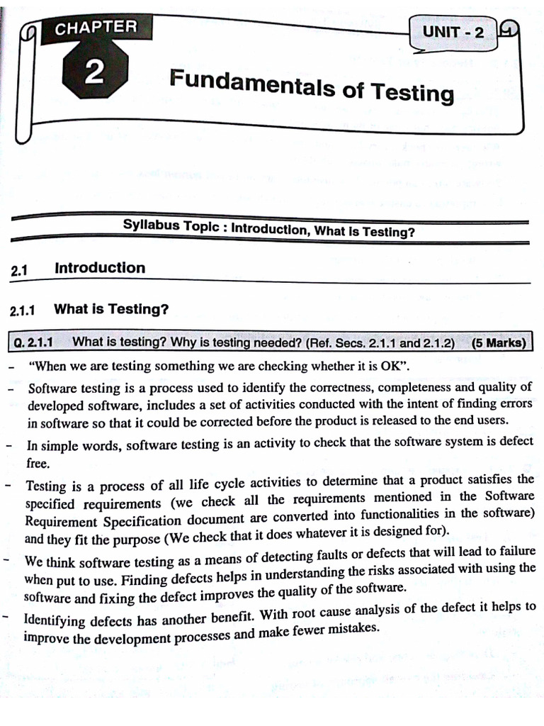 Sqa Unit 2 | PDF