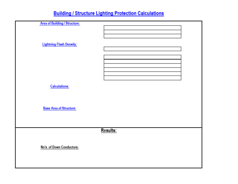 (45) Building Lighting Protection Calculation (1.1.19) | PDF | Area ...