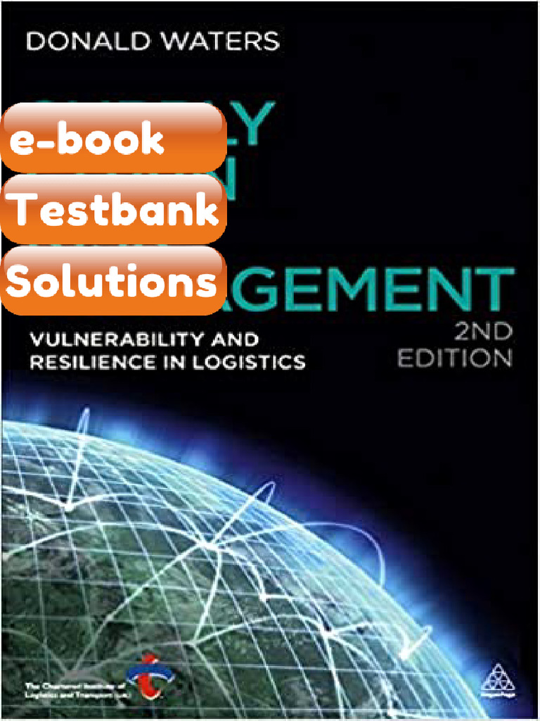 Testbank Supply Chain Risk Management Vulnerability and Resilience in ...