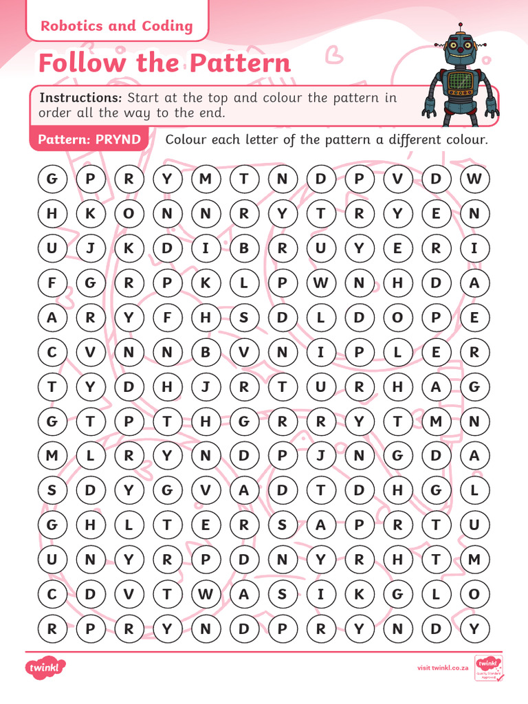 Za Nst 1714720181 Grade 3 Robotics and Coding Pattern Recognition | PDF