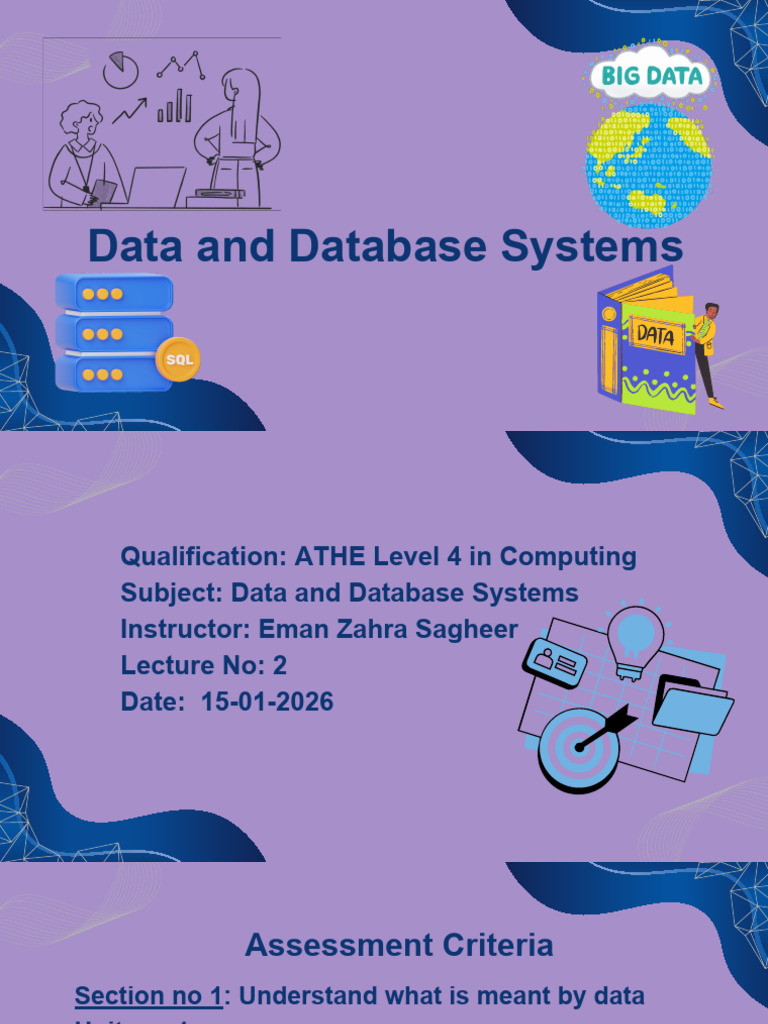 Data and Database Systems Lec 2 | PDF | Databases | Data Type