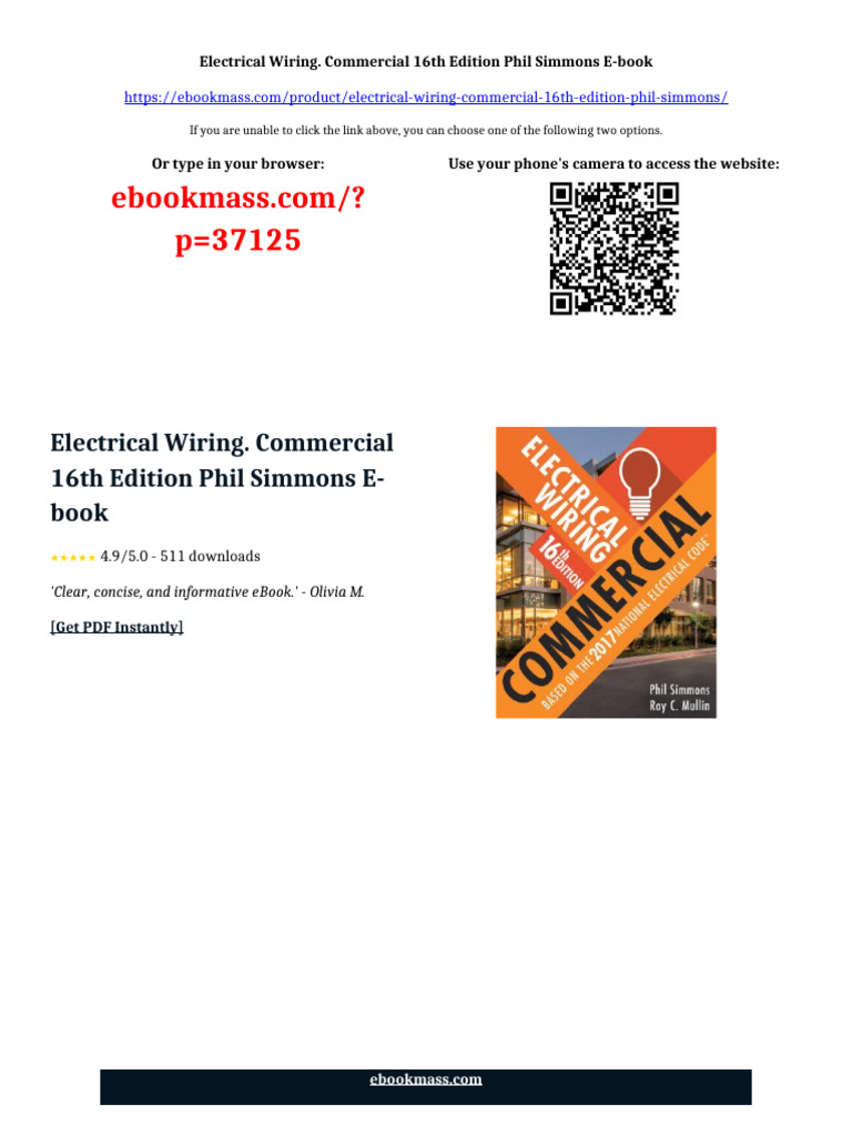 Electrical Wiring. Commercial 16th Edition Phil Simmons ebook ...