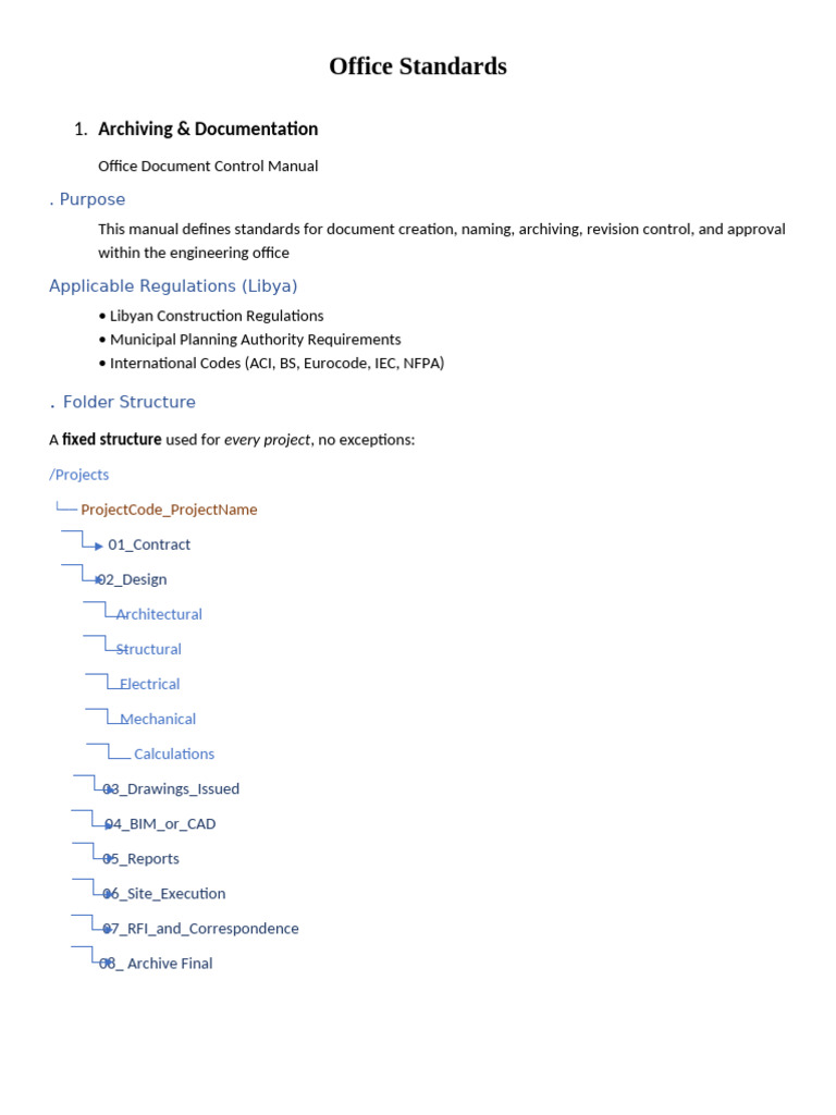 Office Standards Main File | PDF | Computer File | Version Control