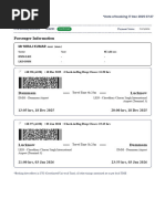 IndiGo Unaccompanied Minor Form | PDF
