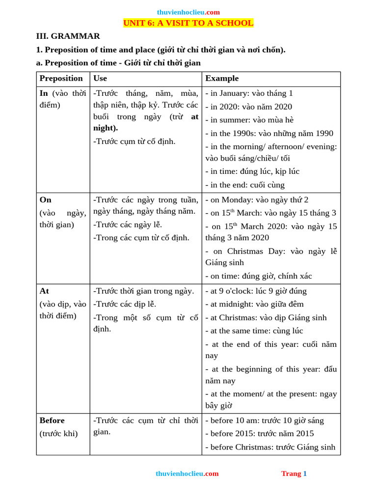 Grammar U6 | PDF