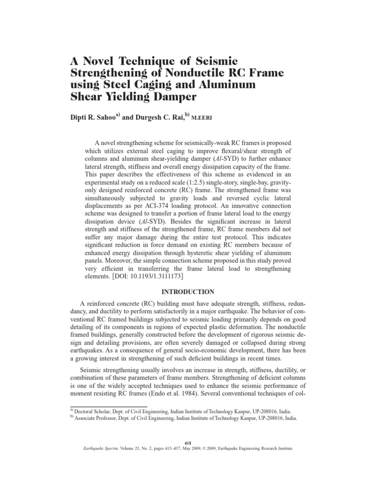 A Novel Technique of Seismic | PDF