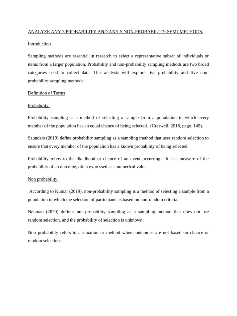 Research Theory 3 on Going | PDF | Sampling (Statistics) | Stratified ...
