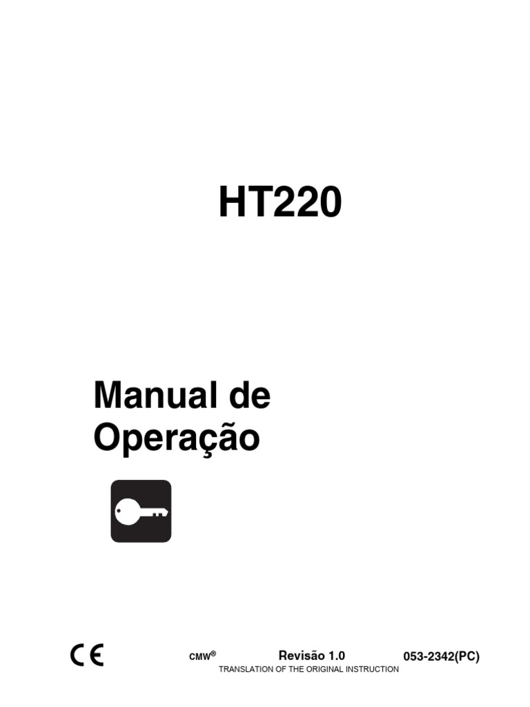 Cont. Port. HT220 Operator's (ID0265048 - 01 - SVC) | PDF | Queimadura ...