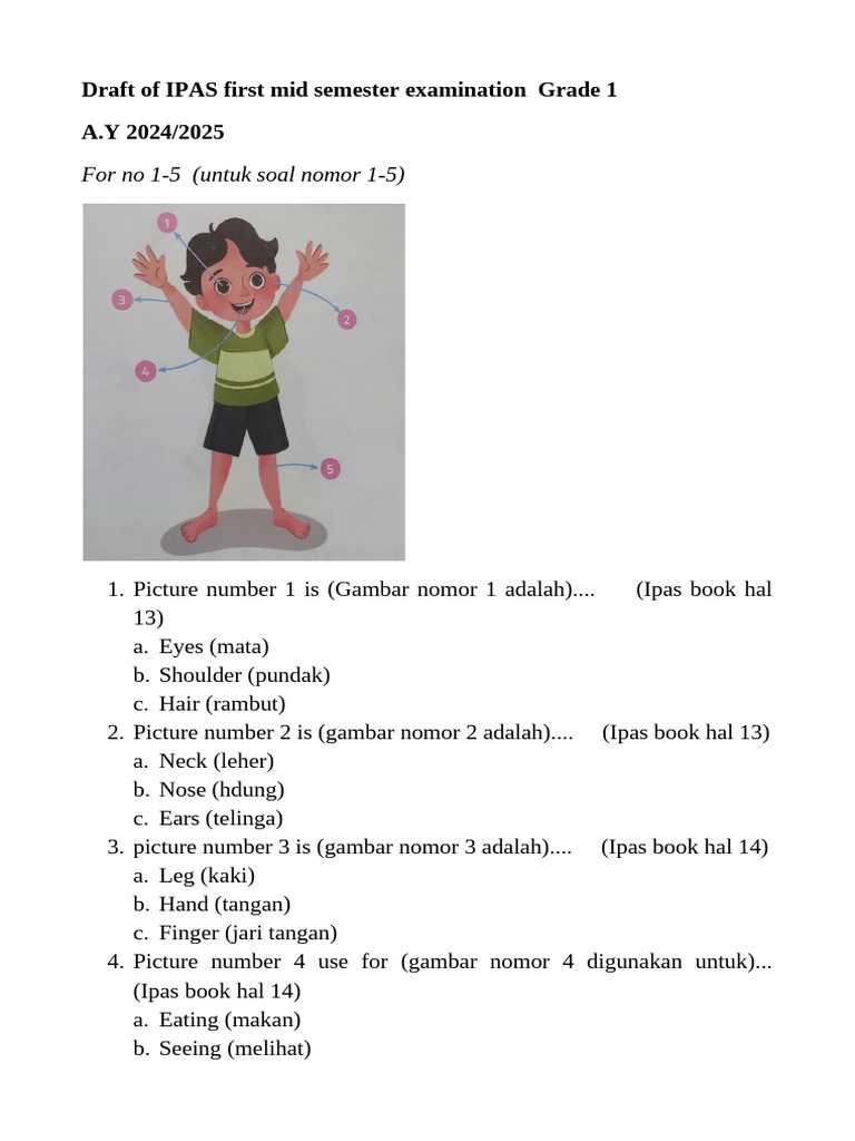 Draft IPAS Grade 1 | PDF