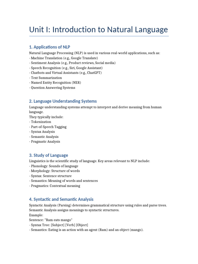 Unit1 NLP DetailedNotes | PDF