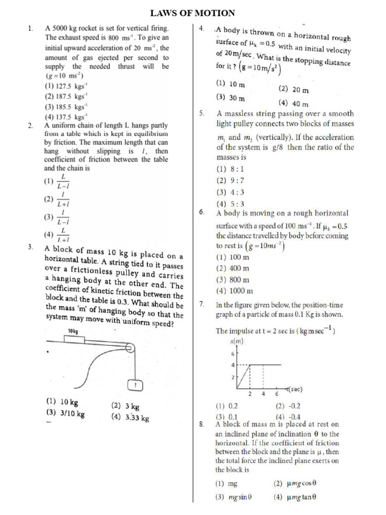 JR Cbse Dussara Physics Assignments (Ser-2) | PDF | Force | Fluid Mechanics