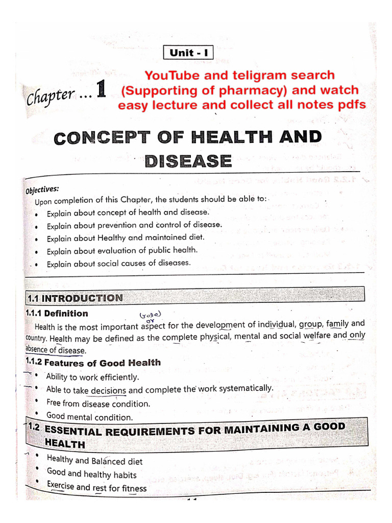 Social and Preventive Pharmacy Unit 1 Bph8sem by Supporting of Pharmacy ...