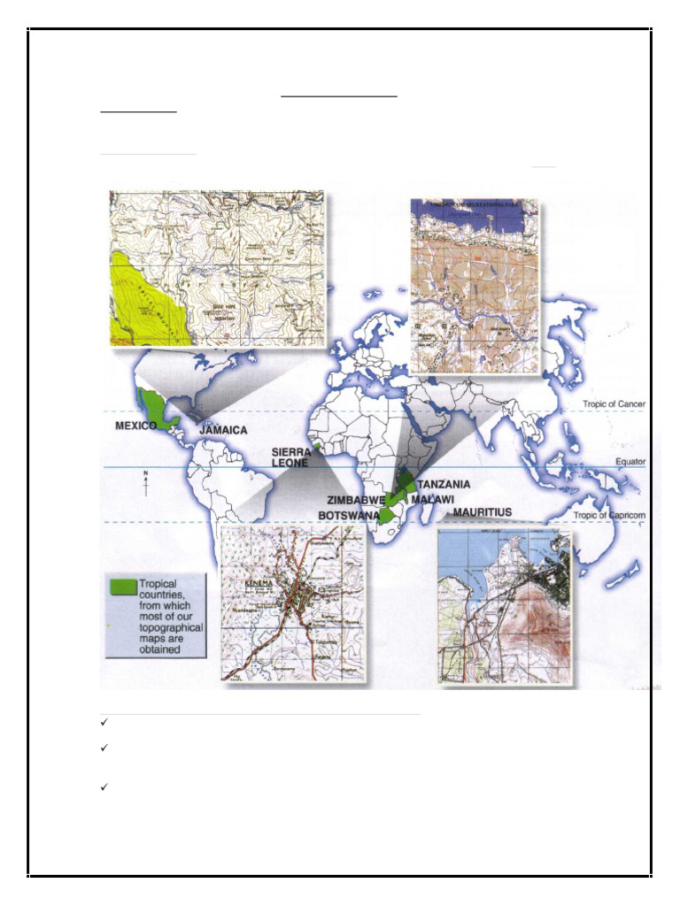 Geo Map Reading Notes (1) | PDF | Contour Line | Map