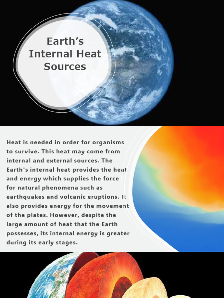 Earths Internal Heat Sources | PDF | Volcano | Planetary Core