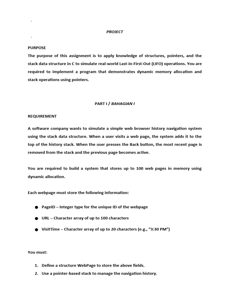 Project Data Structures | PDF | Pointer (Computer Programming ...