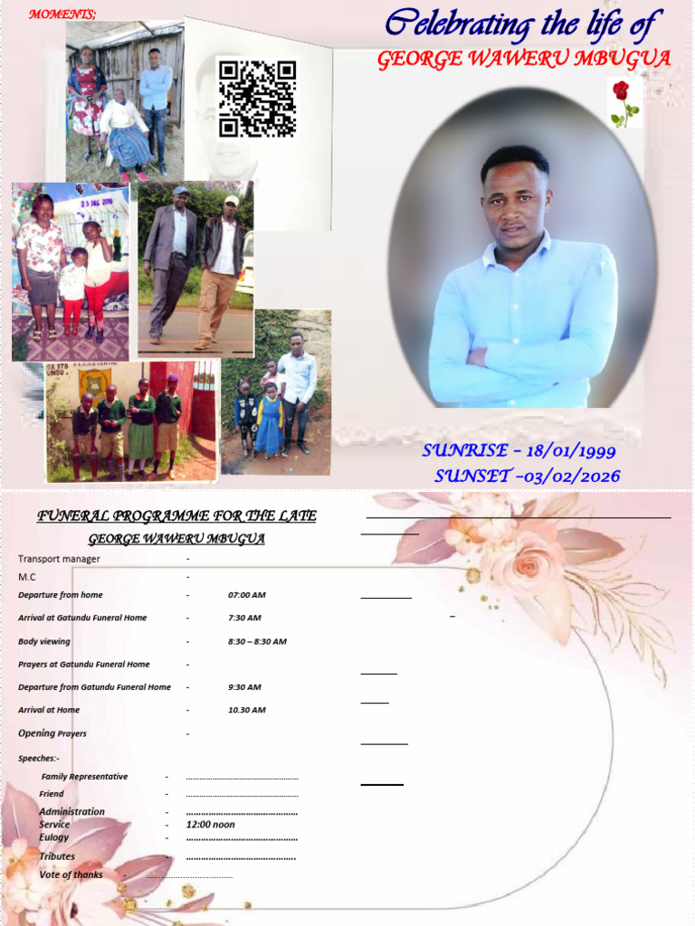 Eulogy gEORGE wAWERU mBUGUA | PDF
