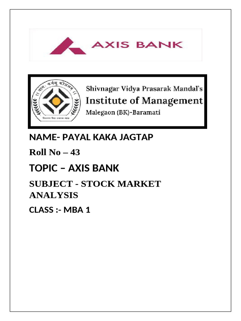 Axix Bank Payal 0223 | PDF | Business Economics | Business