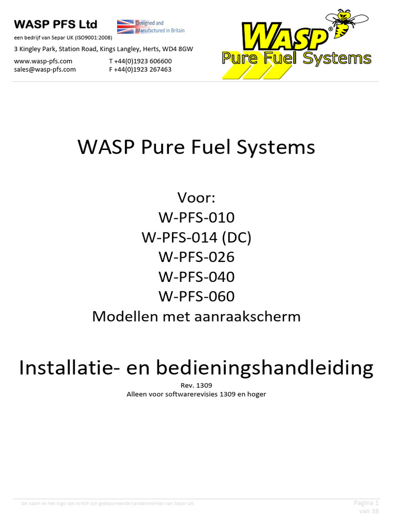 Handleiding WASP NL Versie 18-11-2014 | PDF