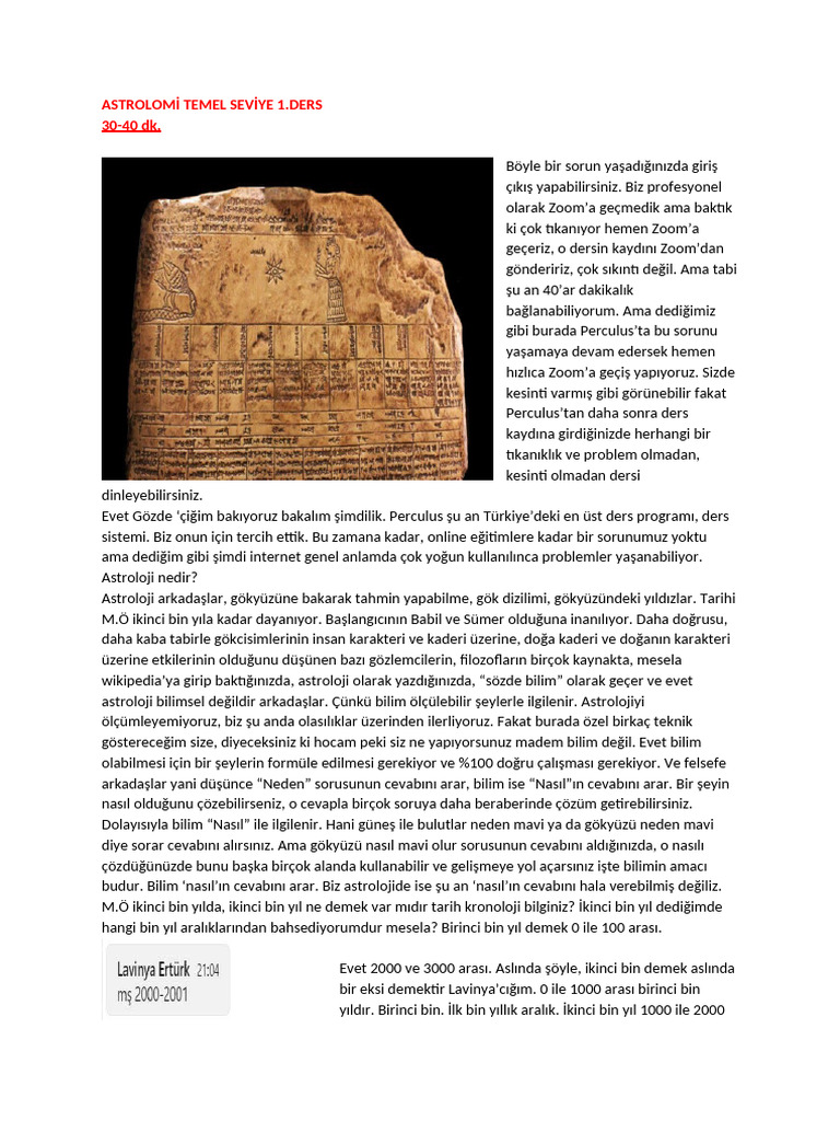 ASTROLOMİ Temel Seviye 1.ders 2 | PDF
