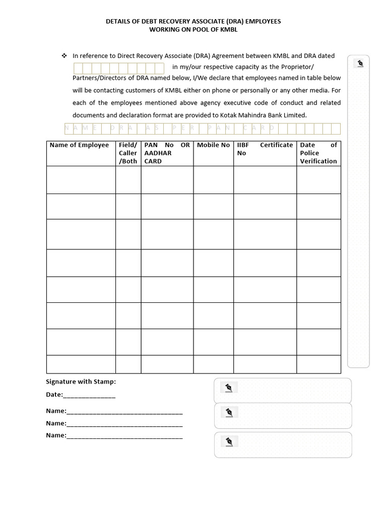 List of Employee Format | PDF