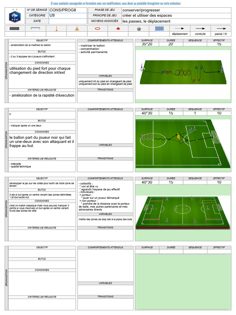 Cons Prog8 | PDF | Attaquant (football)