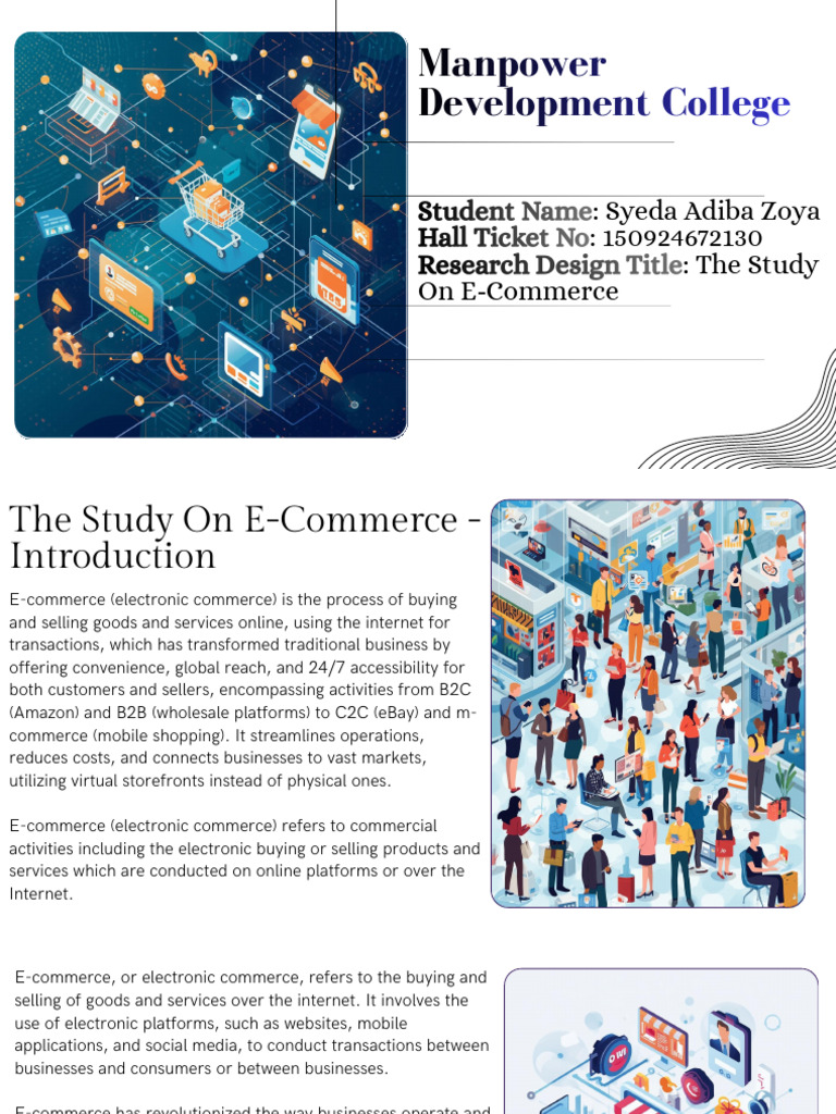 Reaserch Design - The Study on E-Commerce (130) | PDF | E Commerce ...
