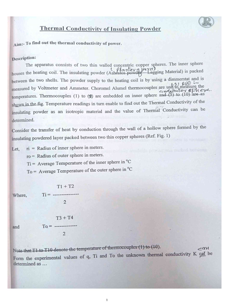 Experiment 2 Heat Transfer | PDF