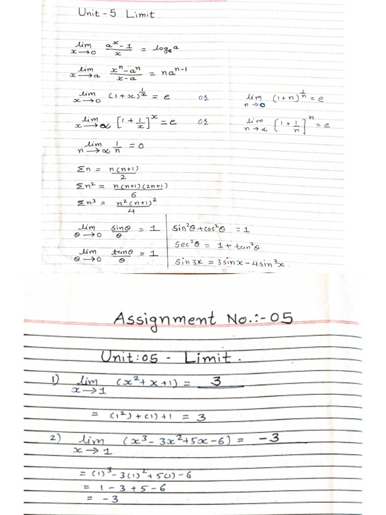Assignment 05 Limit | PDF