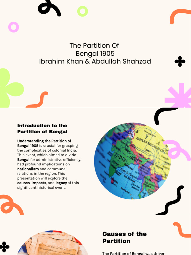 Slidesgo Understanding the Partition of Bengal 1905 Causes Impacts and ...