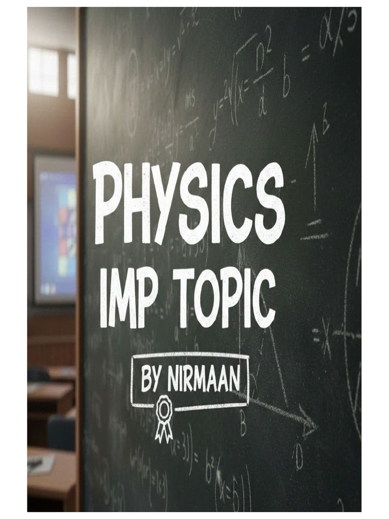 Physics Imp Topics ? | PDF
