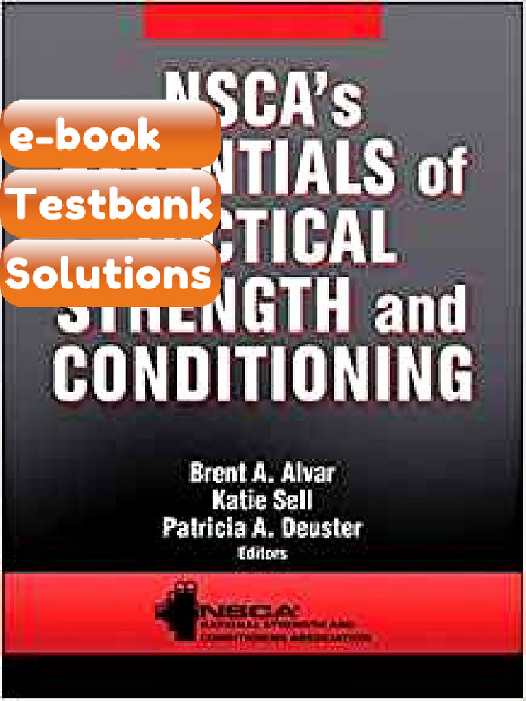 Testbank NSCA S Essentials of Tactical Strength and Conditioning by ...