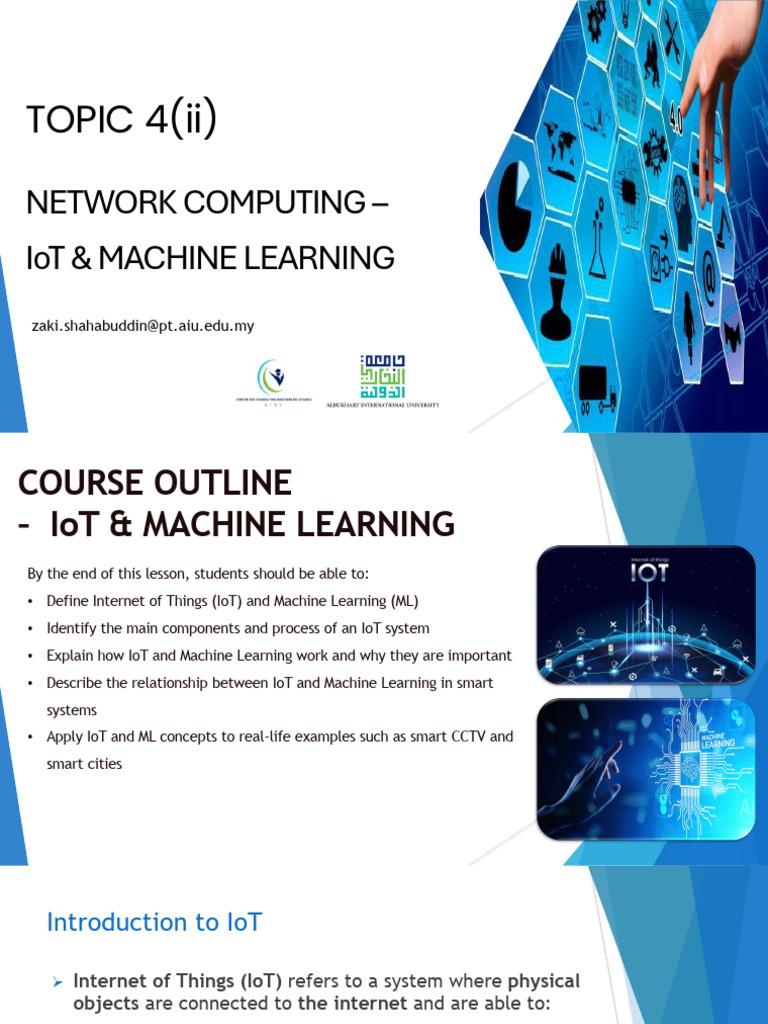 Topic 4 v2 Network Computing II - IOT ML | PDF | Internet Of Things ...