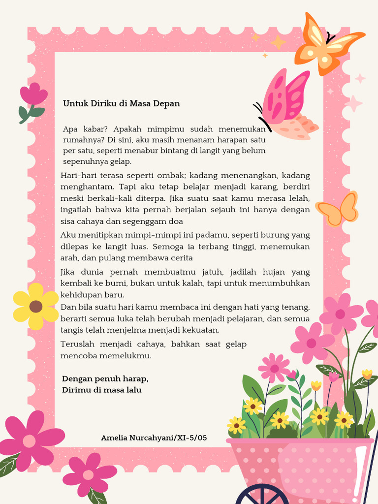 Surat Untuk Diriku Dimasa Depan | PDF