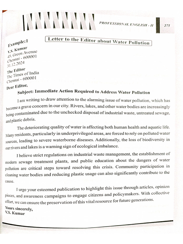Letters and Response Letters - Samples | PDF