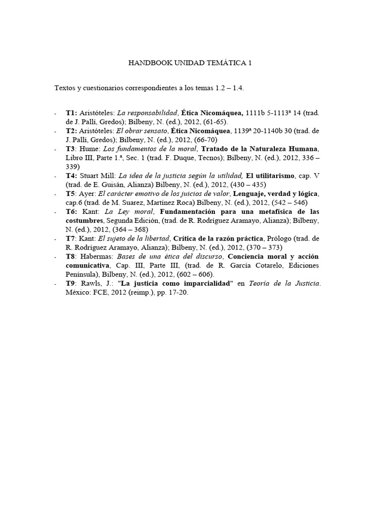 Handbook UT1 (Textos) 25-26 | PDF