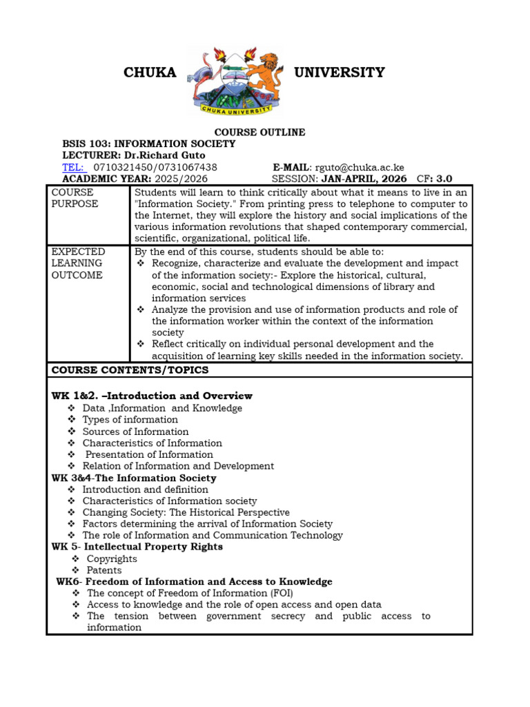 Bsis 103-Information Society | PDF | Information | Biometrics