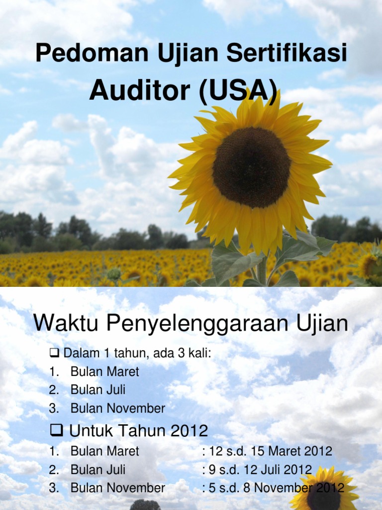 Pedoman Ujian Sertifikasi Jfa