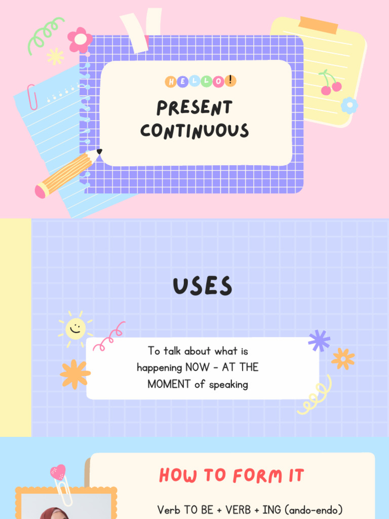 Present Continuous | PDF