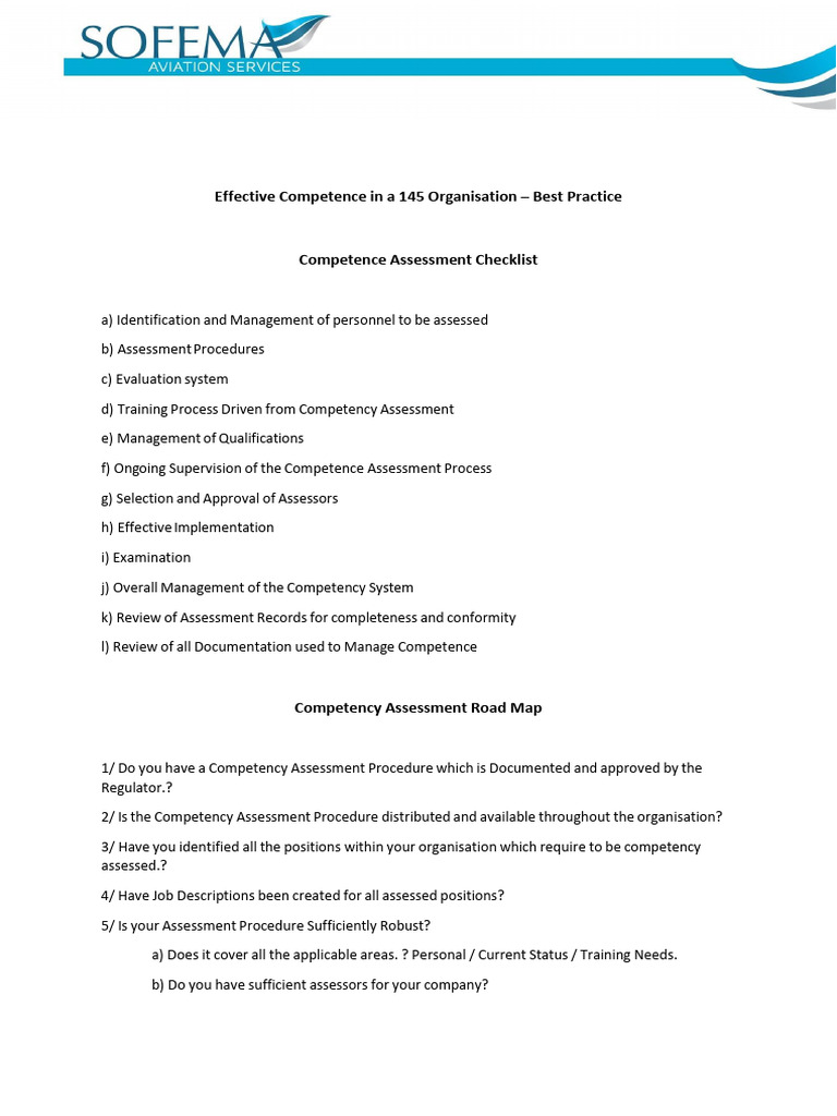 Effective Competence in a 145 Organisation | PDF | Audit | Quality ...