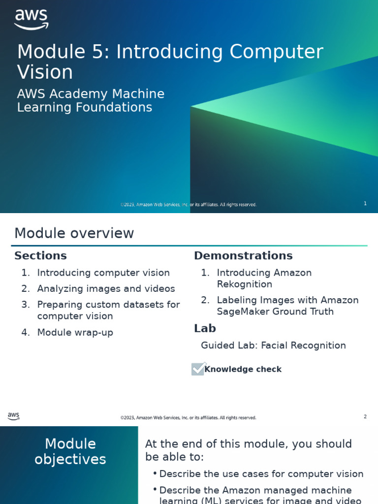 AcademyMachineLearningFoundations en ILT 05 | PDF | Computer Vision ...